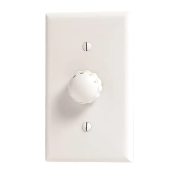 Capacitor design provides whisper quiet speed control. Two wire installation - no extra wiring. Fan 2.0 amps; light 300 watts. One year warranty. Works with the Hunter Original® collection fans