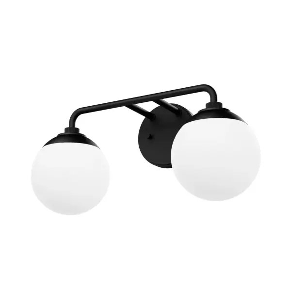 Hepburn Two Light Bathroom Vanity in Matte Black - Image 15
