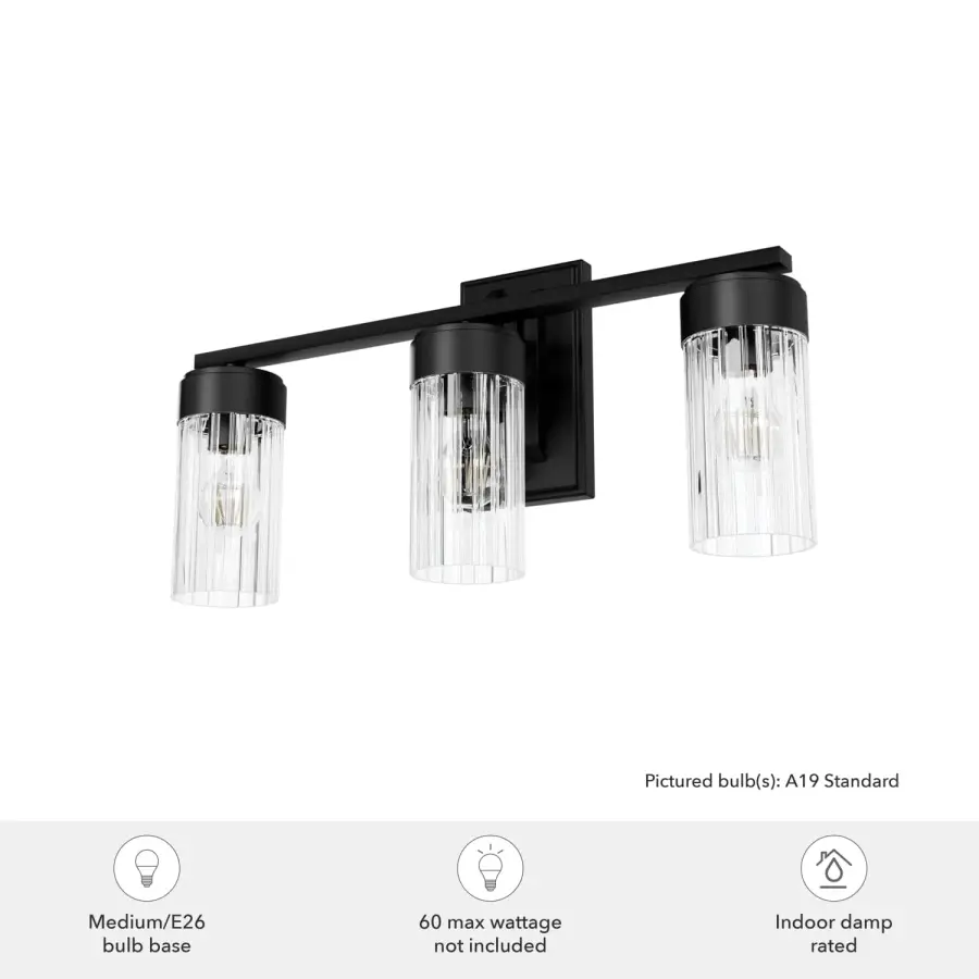 Gatz 3-Light Bathroom Vanity in Brushed Nickel - Image 6