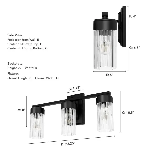 Gatz 3-Light Bathroom Vanity in Brushed Nickel - Image 9