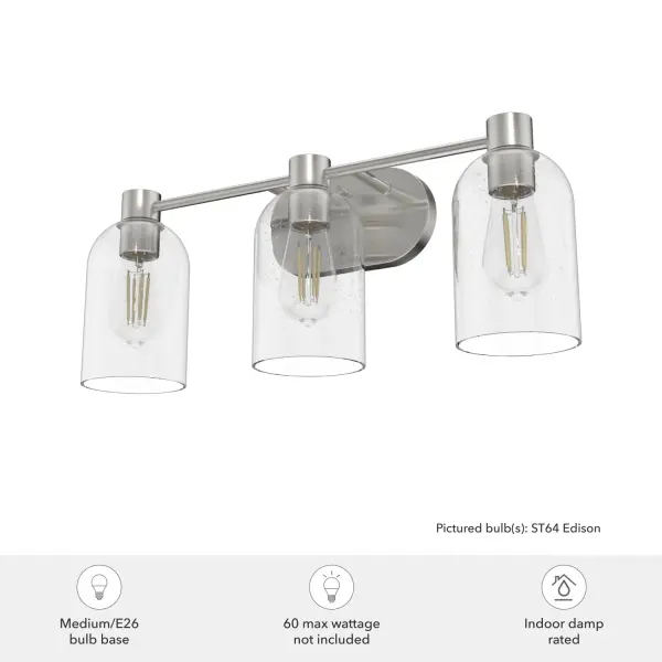 Lochemeade 3-Light Bathroom Vanity in Alturas Gold - Image 6