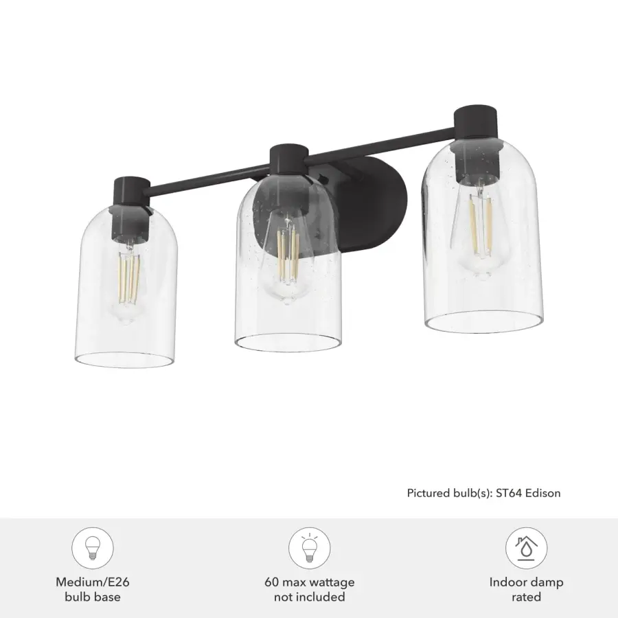 Lochemeade 3-Light Bathroom Vanity in Alturas Gold - Image 7