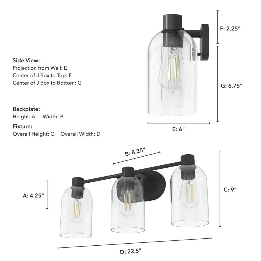 Lochemeade 3-Light Bathroom Vanity in Alturas Gold - Image 10