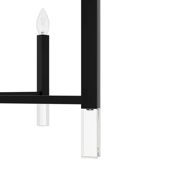 Sunjai Nine Light Chandelier in Matte Black - Image 25