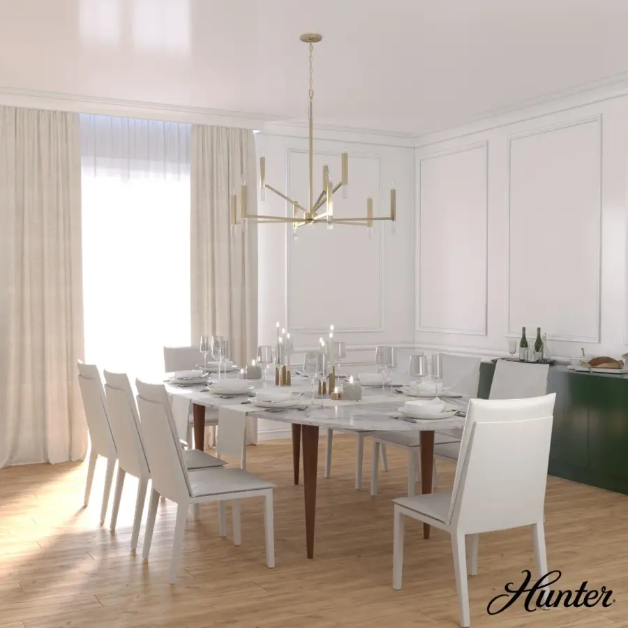 Sunjai Nine Light Chandelier in Matte Black - Image 4