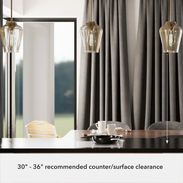 Vidria One Light Pendant in Alturas Gold - Image 14