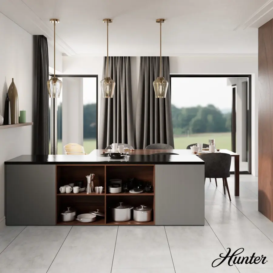 Vidria One Light Pendant in Alturas Gold - Image 5