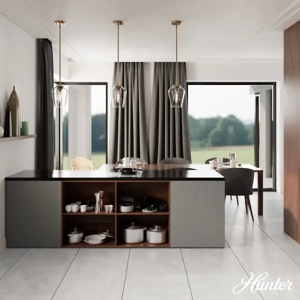 Vidria One Light Pendant in Alturas Gold - Image 6