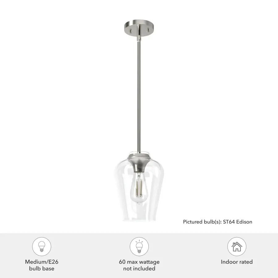 Vidria One Light Pendant in Alturas Gold - Image 7