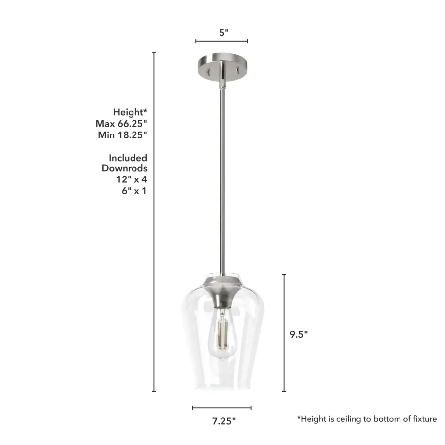 Vidria One Light Pendant in Alturas Gold - Image 10