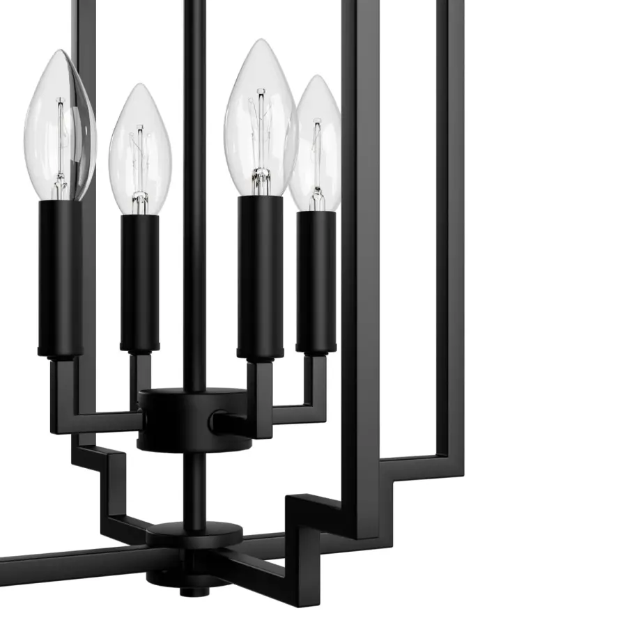 Zoanne Four Light Pendant in Matte Black - Image 22