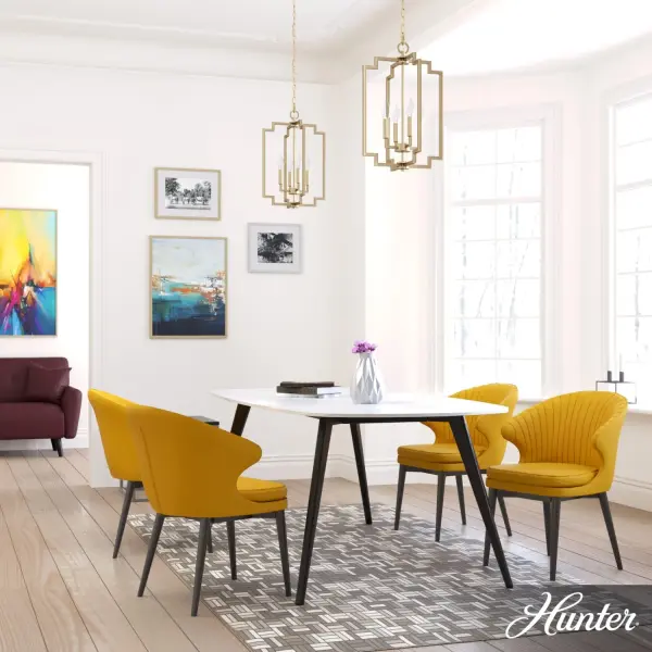 Zoanne Four Light Pendant in Matte Black - Image 4