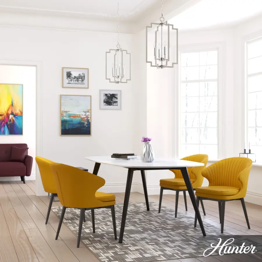 Zoanne Four Light Pendant in Matte Black - Image 5