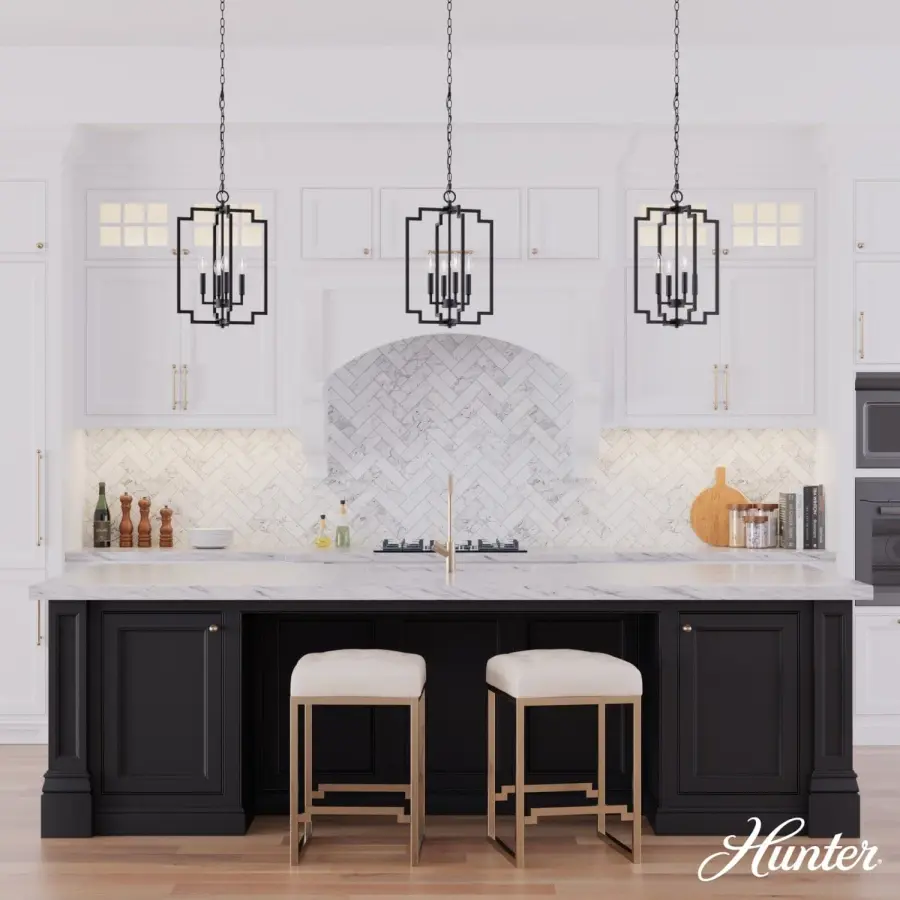 Zoanne Four Light Pendant in Matte Black - Image 6
