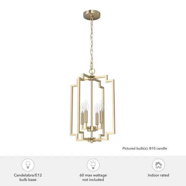 Zoanne Four Light Pendant in Matte Black - Image 7