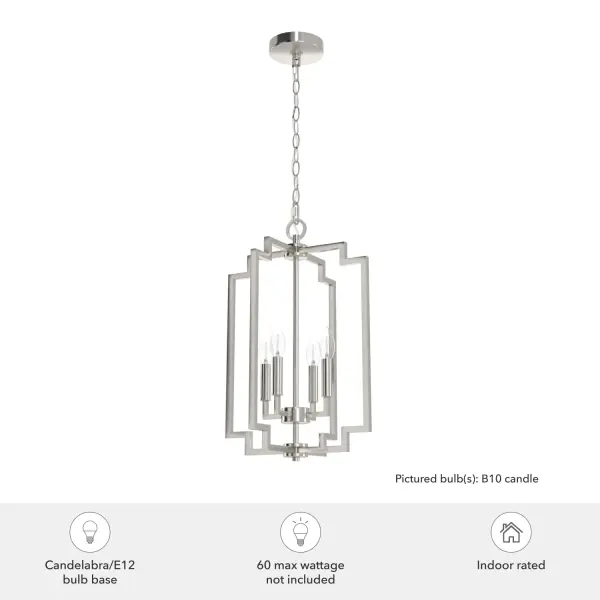 Zoanne Four Light Pendant in Matte Black - Image 8