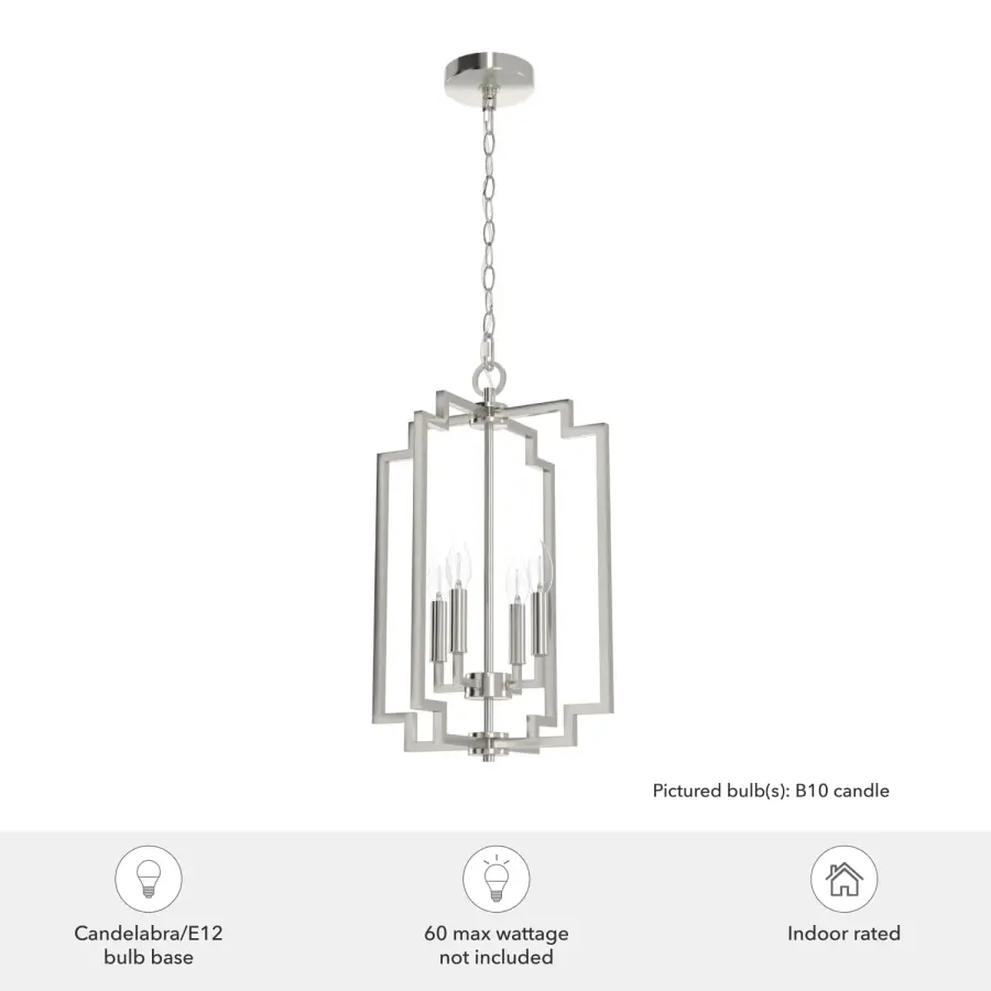 Zoanne Four Light Pendant in Matte Black - Image 8