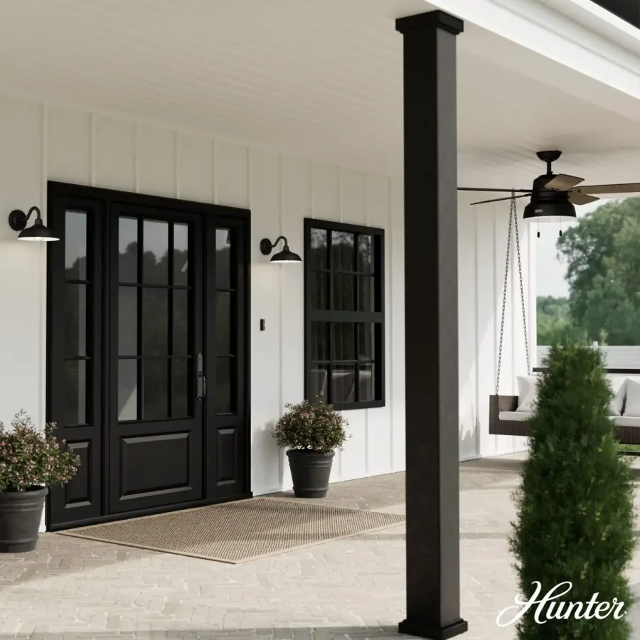 Mill Valley One Light Outdoor Wall Mount in Matte Black - Image 2