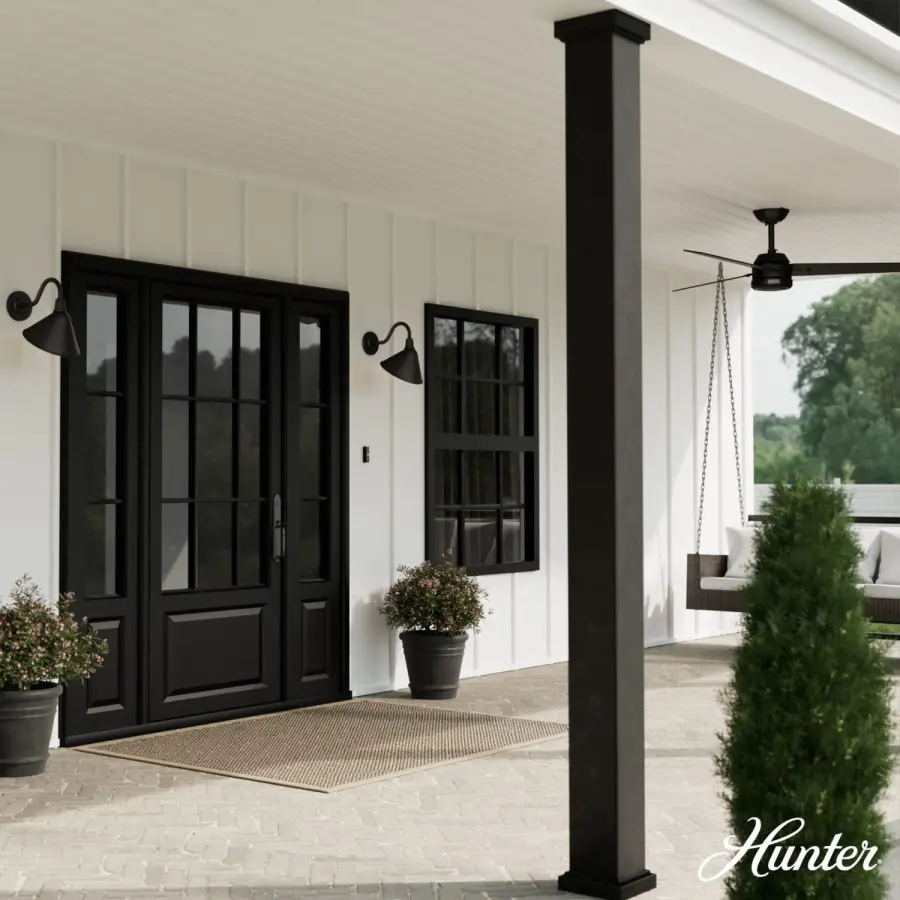 Cassius One Light Outdoor Wall Mount in Matte Black - Image 2