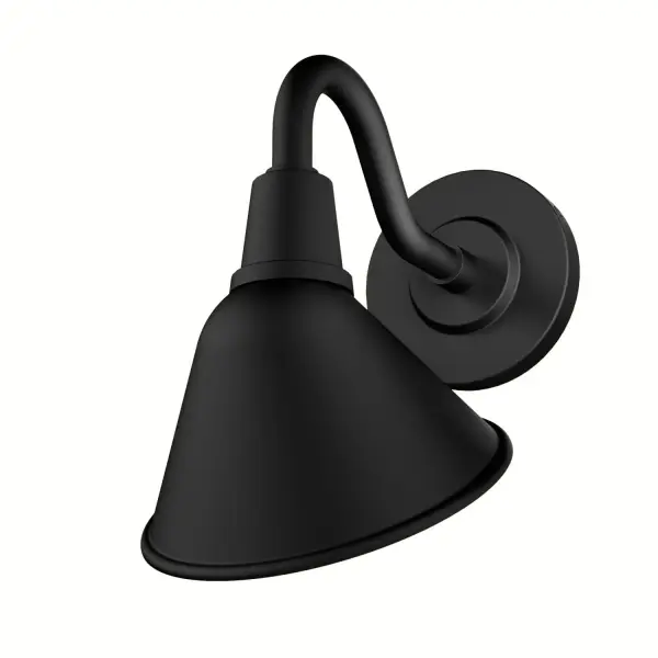 The Cassius 1 Light Outdoor Wall Light in Black is wet-rated, making it perfect for uncovered patios and porches, exposed to moisture and humidity. Its clean lines and exposed hardware also complement modern industrial and farmhouse-style indoor spaces. Engineered for the Elements®, the WeatherMax® construction resists corrosion from water and salt air. With a matching outdoor ceiling fan, the Cassius Collection will add a touch of rugged elegance to any space - indoor or outdoor. WeatherMax® Rated for outdoor or indoor use. Built with aluminum and stainless steel to prevent corrosion. Pairs perfectly with our outdoor fans for a cohesive look. Requires 1 QTY E26 Bulbs. Bulbs not included. WEATHERMAX® RATED: Specifically designed for outdoor use, ensuring durability in various coastal weather conditions. CORROSION RESISTANT: Constructed with aluminum body and stainless steel hardware to prevent corrosion and extend the lifespan. SEAMLESS COORDINATION: Pairs perfectly with our outdoor fan collections for a cohesive look. BULB RECOMMENDATION: Maximum 60 W per light bulb or equivalent LED bulb. Bulbs not included. COORDINATING COLLECTION: Works with Cassius ceiling fan collection WARRANTY: One-year limited warranty backed by the trusted experts at Hunter.