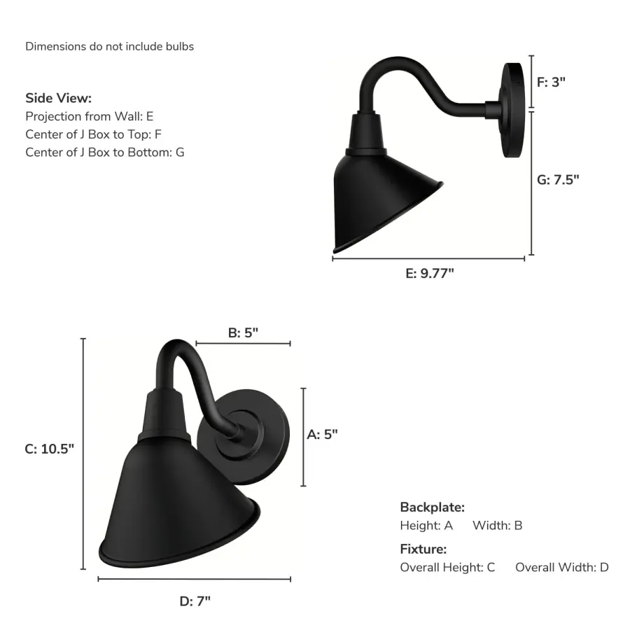 Cassius One Light Outdoor Wall Mount in Matte Black - Image 4