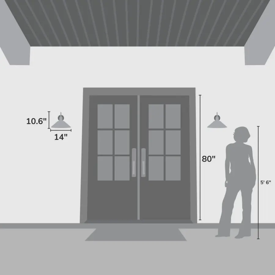 Skyflow One Light Outdoor Wall Mount in Matte Black - Image 9