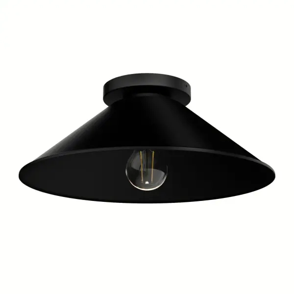 Skyflow One Light Outdoor Flush Mount in Matte Black - Image 1