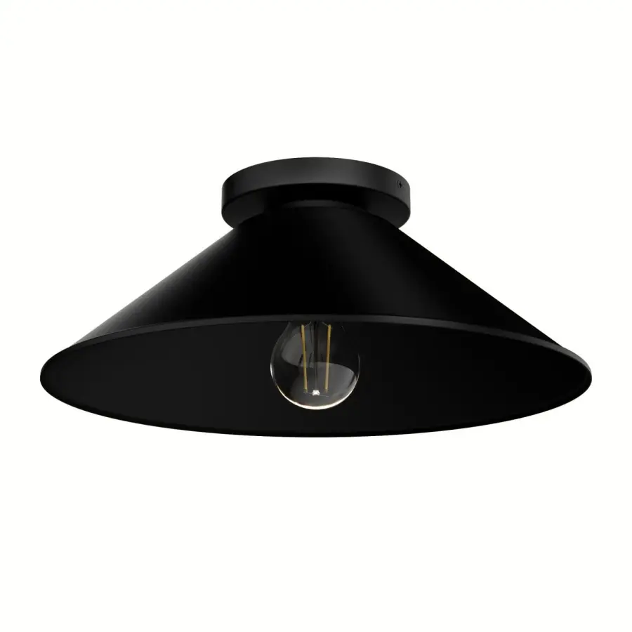 Skyflow One Light Outdoor Flush Mount in Matte Black - Image 1