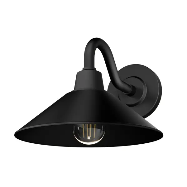 Crafted for those coastal vibes, the Skyflow 1 Light Outdoor Wall Light in Matte Black is the unsung hero of beachside barbecues and sunset soirees. With its casual modern flair, Skyflow doesn't just complement your outdoor decor – it enhances it. As the sun sets and the evening takes over, this light provides the perfect glow, adding a sophisticated touch to your space. Engineered for the Elements®, its WeatherMax® construction resists corrosion from water and salt air. Pair with our WeatherMax® Skyflow ceiling fan and every day will feel like a coastal getaway, no matter where you are! WeatherMax® Rated for outdoor or indoor use Built with aluminum and stainless steel to prevent corrosion. Pairs perfectly with our outdoor fans for a cohesive look. Requires 1 E26 Bulbs. Bulbs not included. WEATHERMAX® RATED: Specifically designed for outdoor use, ensuring durability in various coastal weather conditions. CORROSION RESISTANT: Constructed with aluminum body and stainless steel hardware to prevent corrosion and extend the lifespan. SEAMLESS COORDINATION: Pairs perfectly with our outdoor fan collections for a cohesive look. BULB RECOMMENDATION: Maximum 60 W per light bulb or equivalent LED bulb. Bulbs not included. COORDINATING COLLECTION: Works with Skyflow ceiling fan collection WARRANTY: One-year limited warranty backed by the trusted experts at Hunter.