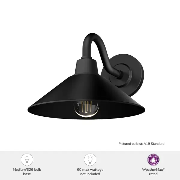 Skyflow One Light Outdoor Wall Mount in Matte Bronze - Image 5