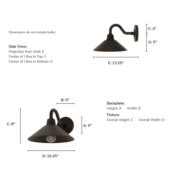 Skyflow One Light Outdoor Wall Mount in Matte Bronze - Image 8