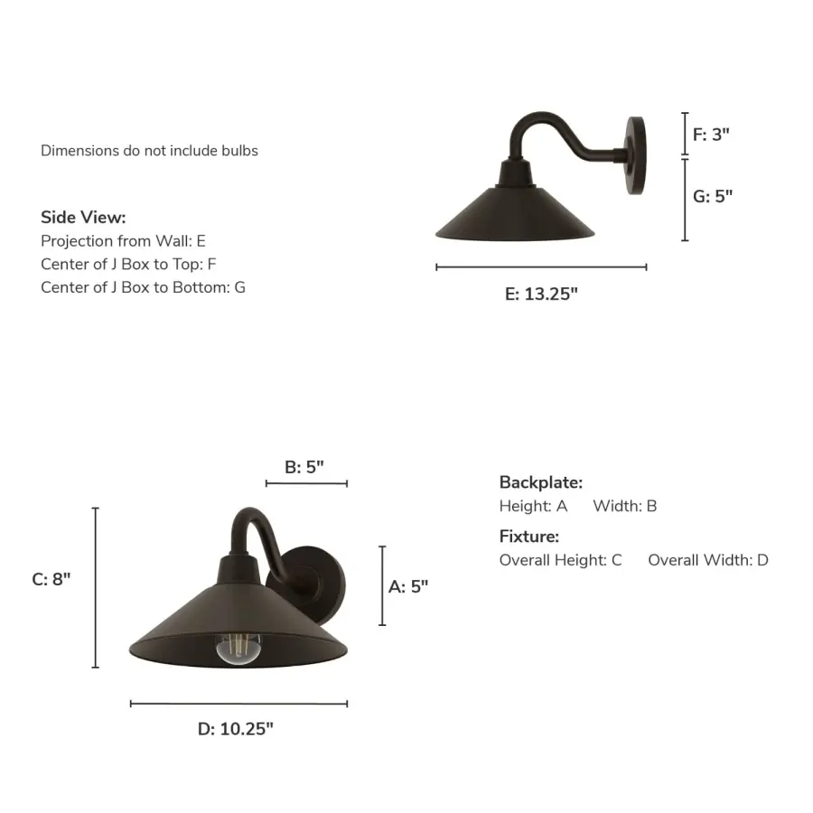 Skyflow One Light Outdoor Wall Mount in Matte Bronze - Image 8