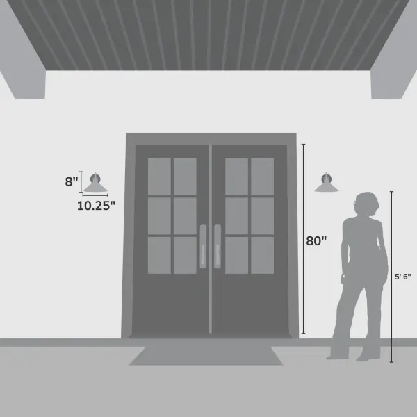 Skyflow One Light Outdoor Wall Mount in Matte Bronze - Image 9