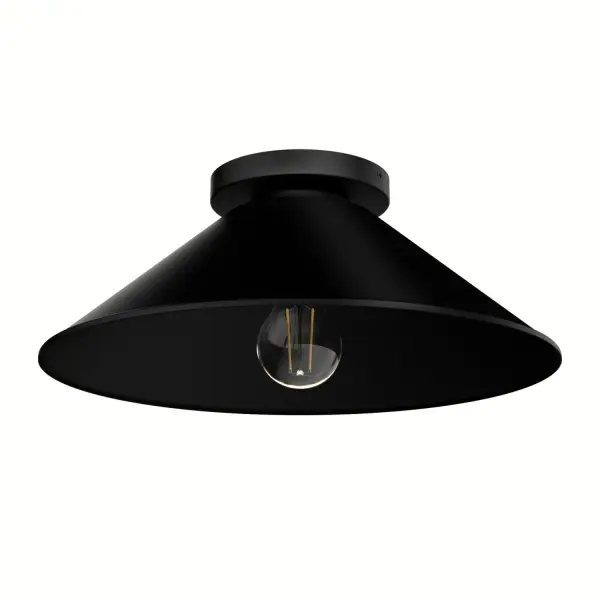 Skyflow One Light Outdoor Flush Mount in Matte Black - Image 12