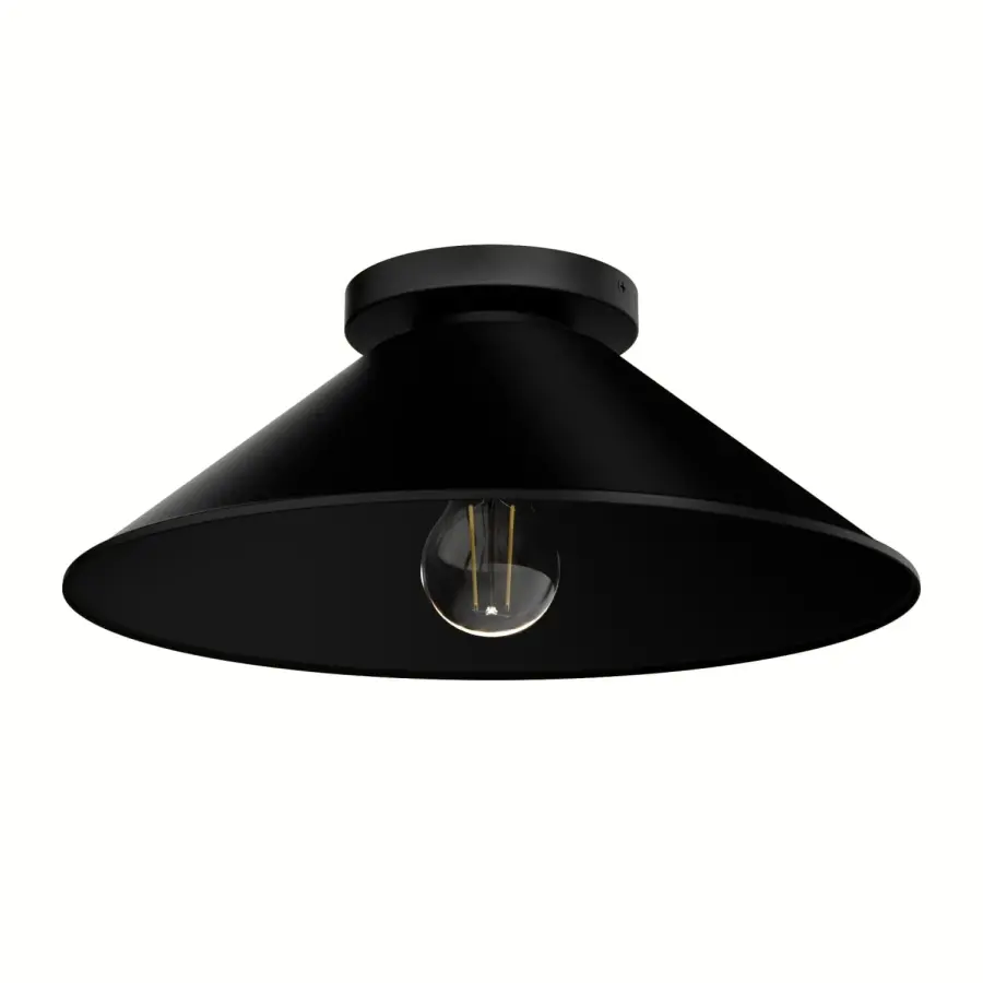 Skyflow One Light Outdoor Flush Mount in Matte Black - Image 12