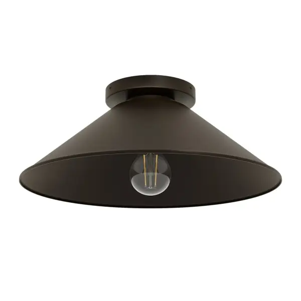 Skyflow One Light Outdoor Flush Mount in Matte Black - Image 13