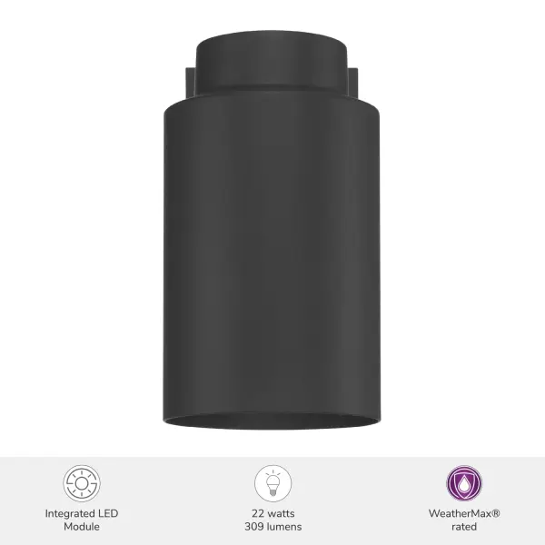 Kennicott LED Outdoor Wall Mount in Matte Black - Image 3