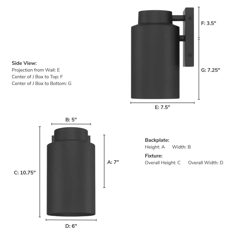 Kennicott LED Outdoor Wall Mount in Matte Black - Image 4