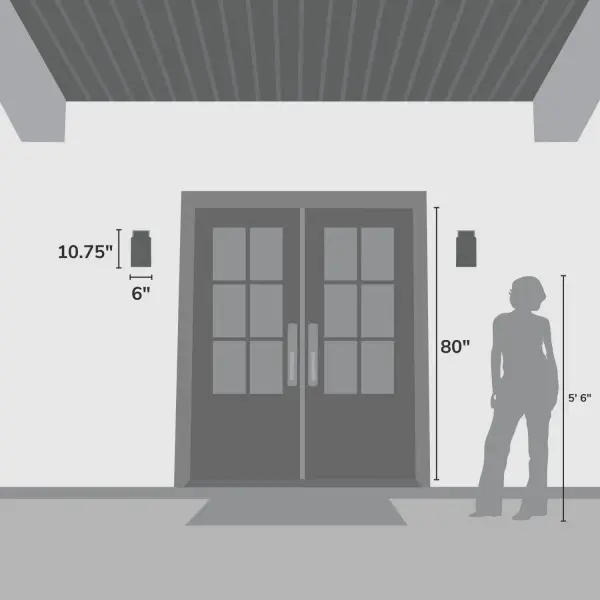 Kennicott LED Outdoor Wall Mount in Matte Black - Image 5