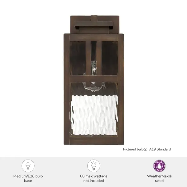 Aspenbrook Outdoor Wall Light in Matte Bronze - Image 6