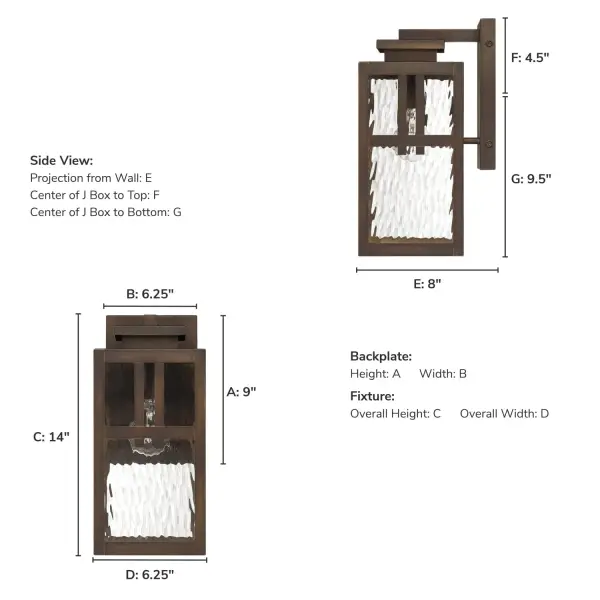 Aspenbrook Outdoor Wall Light in Matte Bronze - Image 8