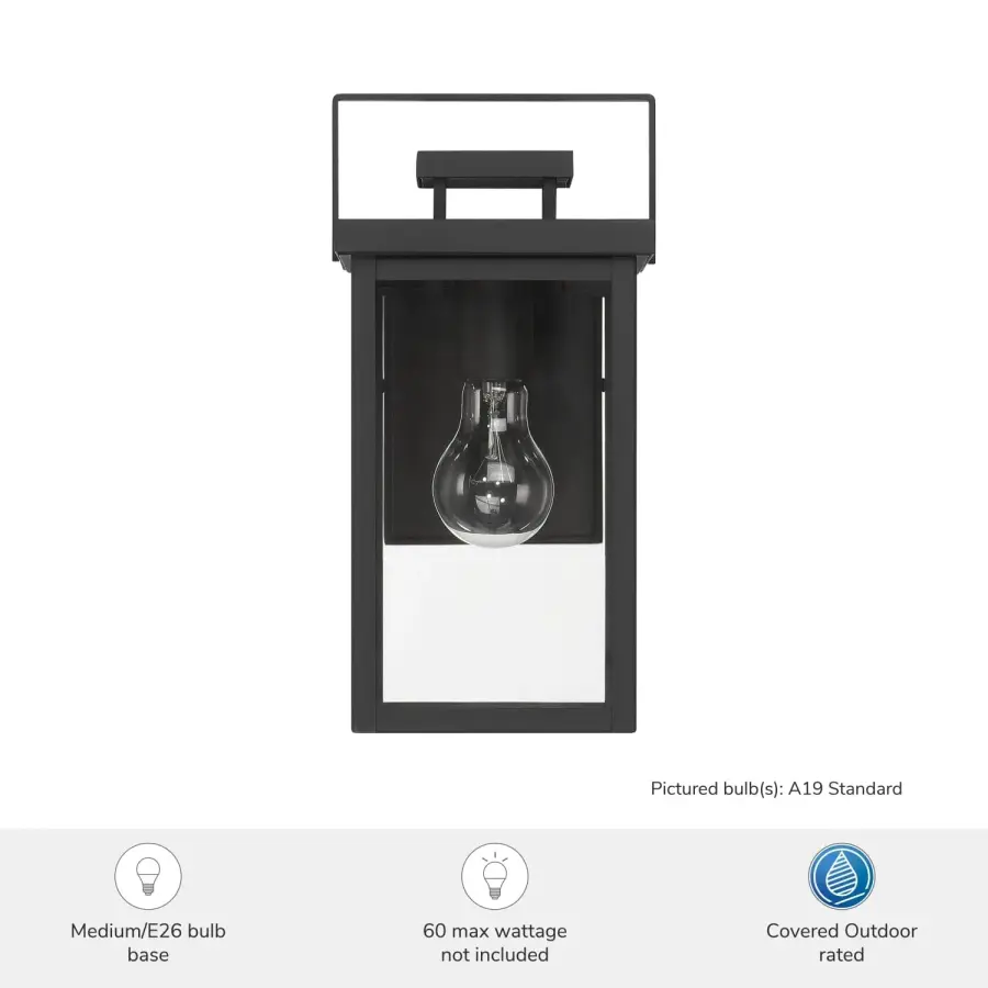 Timbergrove One Light Outdoor Wall Mount in Matte Black - Image 3