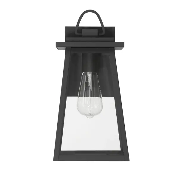Ivory Dusk Outdoor Wall Light in Matte Black - Image 7