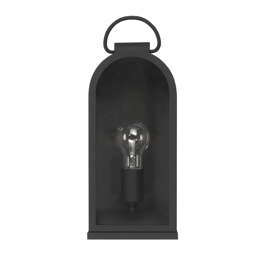 Kendra Bell Outdoor Wall Light in Matte Black - Image 7