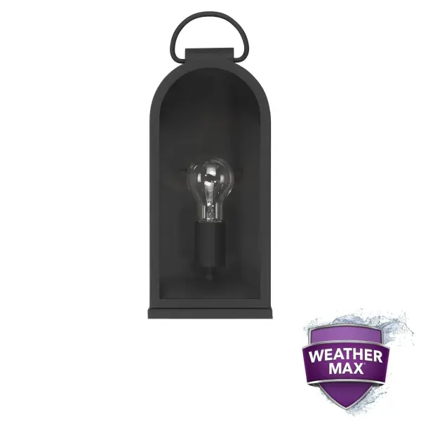 Kendra Bell Outdoor Wall Light in Matte Black - Image 10