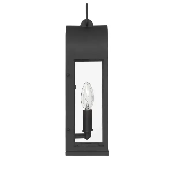 Kendra Bell Two Light Outdoor Wall Mount in Matte Black - Image 8