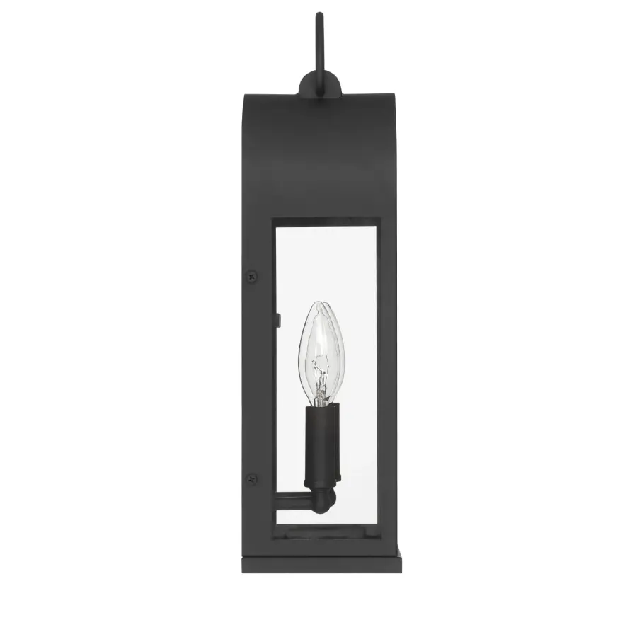 Kendra Bell Two Light Outdoor Wall Mount in Matte Black - Image 8