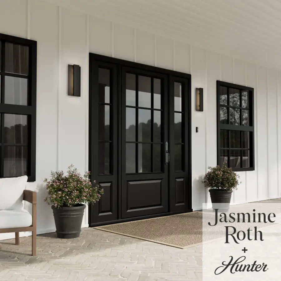 Canoga LED Outdoor Wall Mount in Matte Black - Image 2