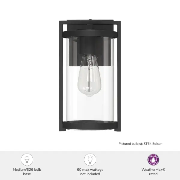 Astwood One Light Outdoor Wall Mount in Matte Black - Image 3