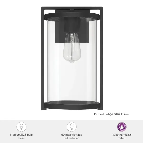 Astwood Outdoor Wall Light in Matte Black - Image 3